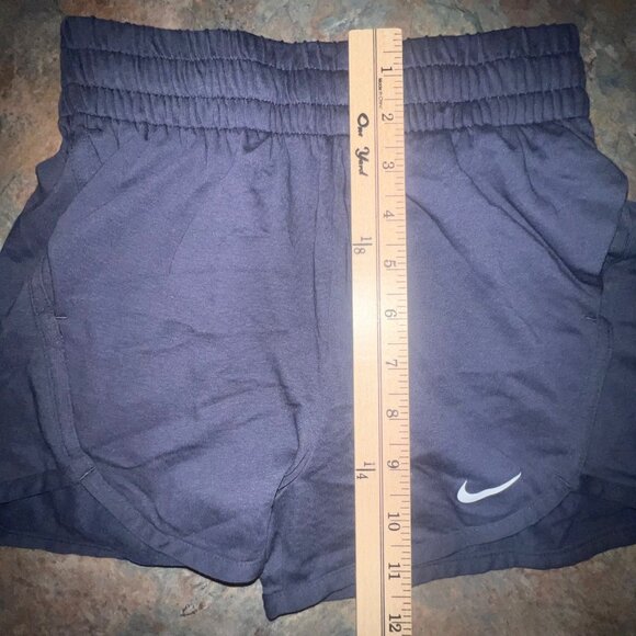 Nike Kids Loose Fit Athletic Shorts, Small, Blue - Picture 4 of 8